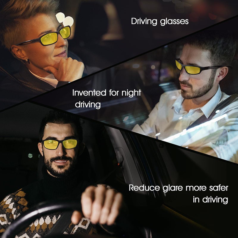Duduma Polarized Sports Sunglasses for Men Women Running Cycling Fishing Golf Driving Shades Sun Glasses Tr90(black matte frame with yellow lens) - Image 5
